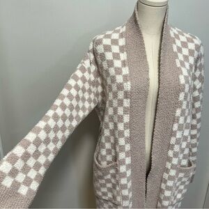Bearberry Checkered Sweater Robe
